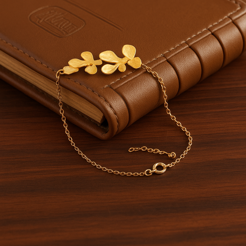 Golden Whisper Wings Bracelet