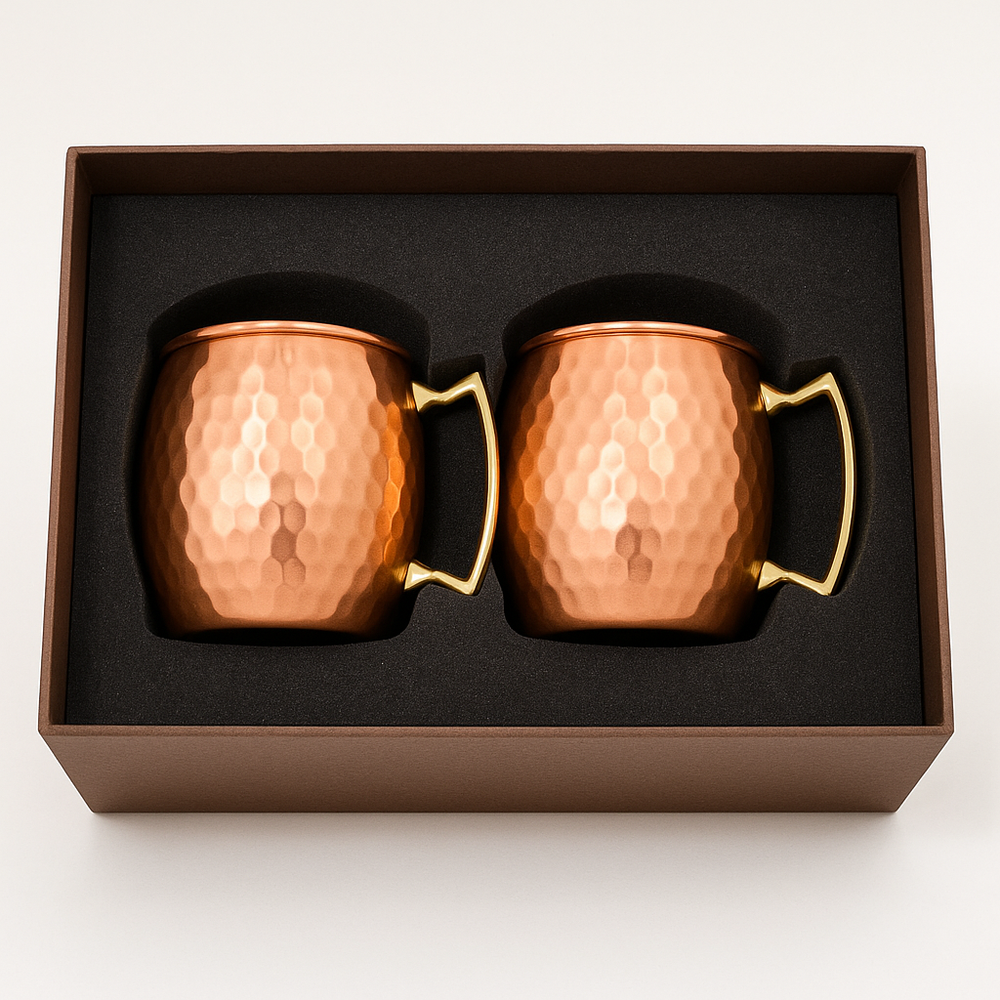 
                  
                    The Heritage Copper Mule Mug Set
                  
                