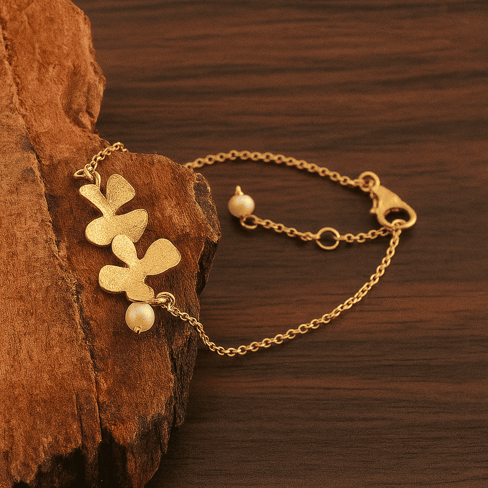 Golden Flutter Charm Bracelet