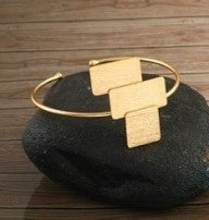 Brass Geometrix Cuff Bracelet