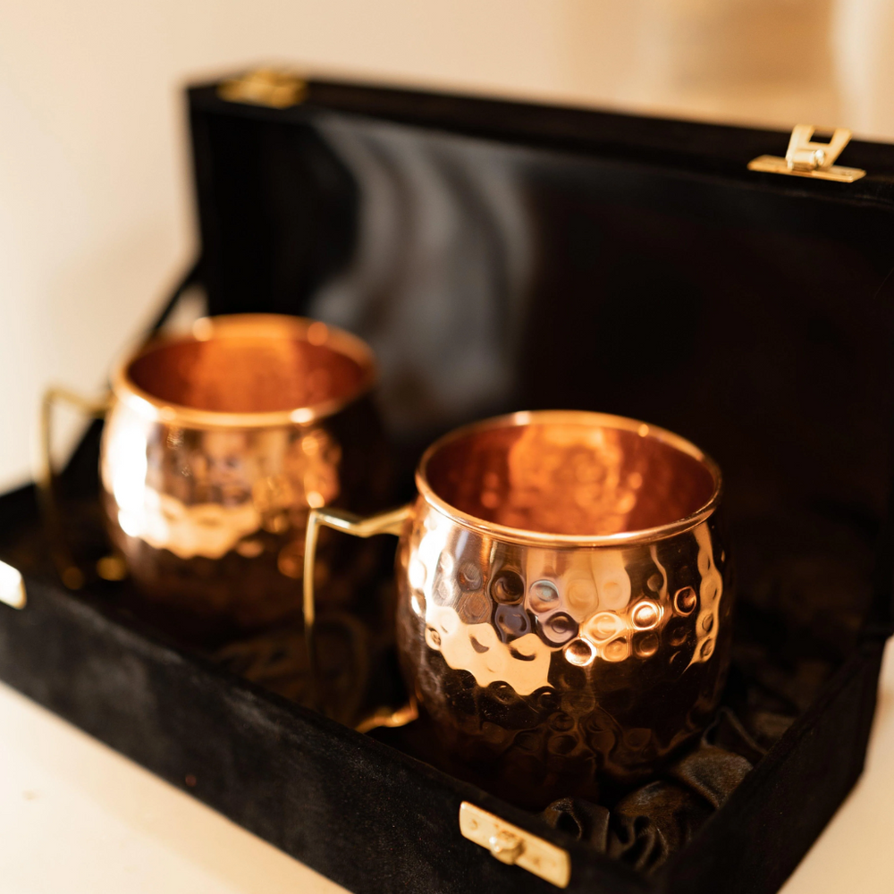 
                  
                    The Heritage Copper Mule Mug Set
                  
                