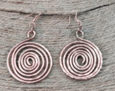 Spiral Copper Earring - copperdirect